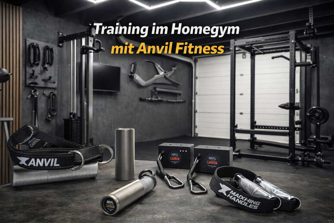 Homegym Training mit Kabelzug – Trainingsgriffe, Loadpins und Zubehör von ANVIL Fitness
