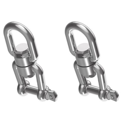 Wirbelschäkel Edelstahl, Paar